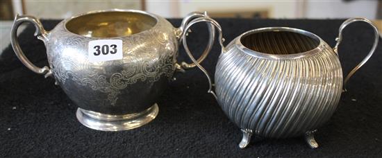 2 x Victorian sugar bowls.